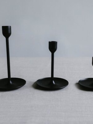 Black Matt Candlesticks