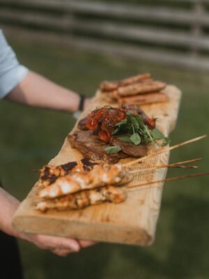 Large Wooden Sharing Board with feet