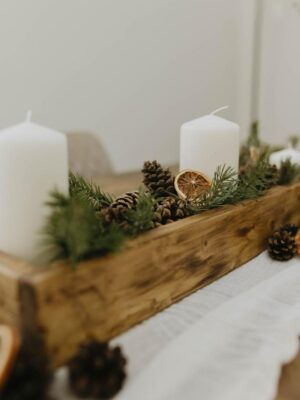 Wooden Table Centrepiece Reclaimed Pine