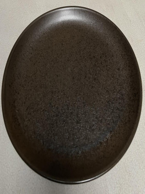 Black Ironstone Charger Plate
