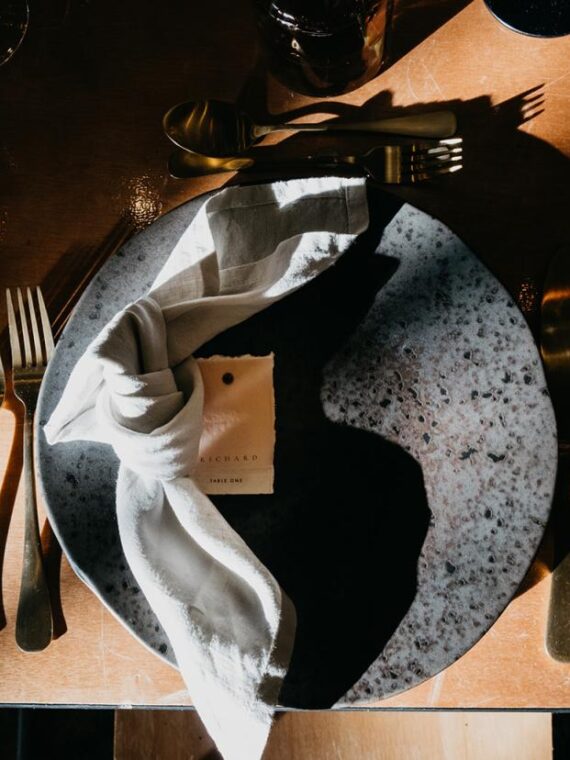 Black Ironstone Dinner Plate 10.5"