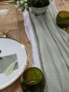 Sage Cotton Muslin Table Runner